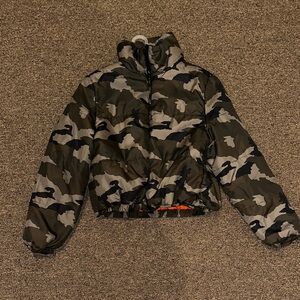 Wild Fable Camouflage Jacket with Orange Lining